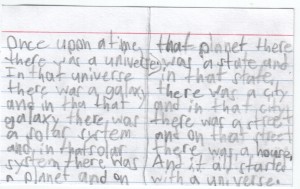 Universe story inside
